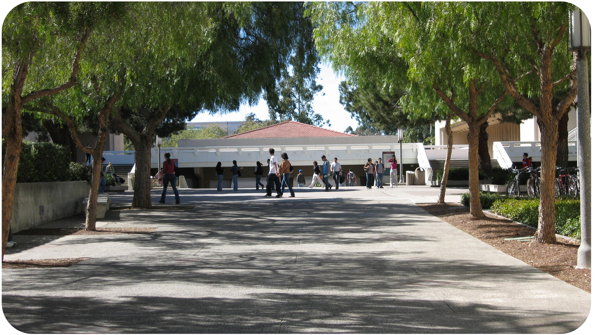 walkway to tower